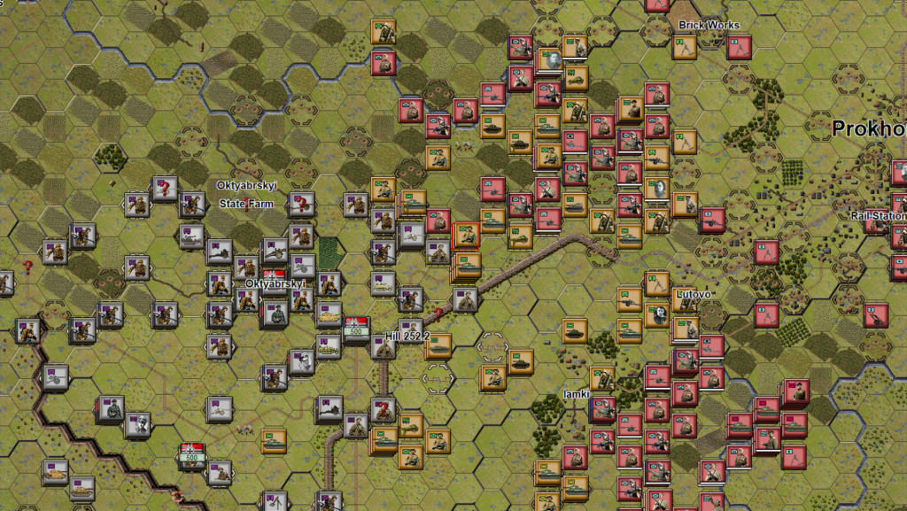 Wargame Design Studios Screenshot of the city of Prokhorovka